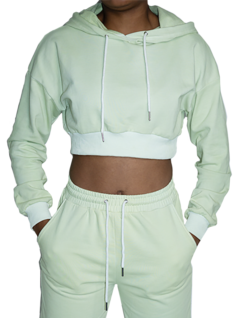 Two Piece Lounge Set - Lime - De Angelis Clothing